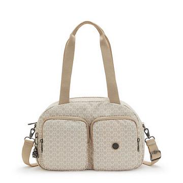 Kipling Cool Defea Classic Printed Shoulder Bags Signature Beige | AU 1390SG